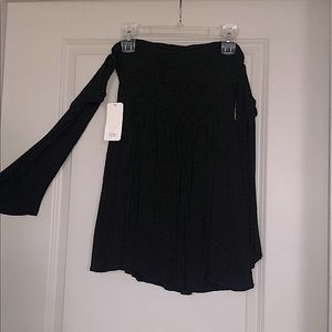 Tobi Black Off the Shoulder Dress